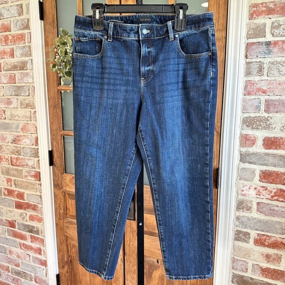 Talbots Denim - Talbots Everyday Relaxed Jean Women 14P Blue Corsica Wash Stretch Denim Petite